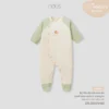 Nous Newborn Bộ Bodysuit Sơ Sinh Cho Bé Gái, Bé Trai – Chất Liệu Nu Petit, Body Dài Tay